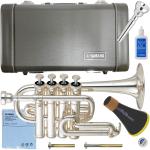 YAMAHA ( ヤマハ ) YTR-6810S ピッコロトランペット 銀メッキ 4ピストン 日本製 管楽器 piccolo trumpet シルキー マウスピース セット B　北海道 沖縄 離島不可