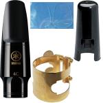 YAMAHA ヤマハ AS-4C アルトサックス マウスピース 4C キャップ BONADE リガチャー 正締め Alto saxophone mouthpiece セット E　北海道 沖縄 離島不可