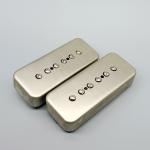 Lindy Fralin P90 Soapbar Pickp Set / Raw Nickel Cover