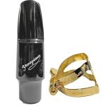 YANAGISAWA ヤナギサワ #5 アルトサックス エボナイト ラバー マウスピース 日本製 管楽器 Alto saxophone mouthpieces ヤニーリガチャー セット D　北海道 沖縄 離島不可