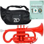 ZO ゼットオー コルネット CN-01 レッド アウトレット プラスチック 管楽器 cornet Red ジブリ 楽譜 セット　北海道 沖縄 離島不可