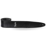 Taylor テイラー Taylor Strap,Black Leather,Suede Back,2.5" Black Leather,Silver Logo レザーストラップ 黒