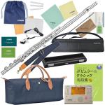 Pearl Flute パールフルート PF-665RBE H管 リングキィ フルート 頭部管 銀製 オフセット H足部管 Dolce flute Open Hole PF665RBE セット K　北海道 沖縄 離島不可
