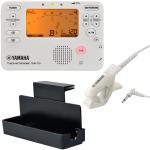 YAMAHA ヤマハ TDM-710IV チューナーメトロノーム アイボリー マイク付 MS-RKDX 譜面台ラックデラックス セットO　北海道 沖縄 離島不可