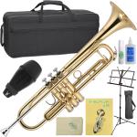 J Michael Jマイケル 3年保証 TR-200 トランペット ラッカー ゴールド B♭ Trumpet セットU　北海道 沖縄 離島不可 代引不可 同梱不可