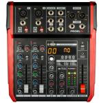 PROEL プロエル PLAYMIX6  ◆ 6ch エフェクター内蔵　MP3録再　Blutooth搭載　コンパクトミキサー