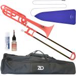 ZO ゼットオー TB-14 ピンク テナーバストロンボーン アウトレット 太管  プラスチック Tenor bass trombone pink セットJ　北海道 沖縄 離島不可