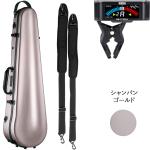 Carbon Mac カーボンマック CFV-2S S-CPG サテン シャンパンゴールド バイオリン ケース リュック 4/4サイズ ハードケース セットX　北海道 沖縄 離島 代引き 同梱不可