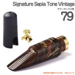 Gottsu ゴッツ ＃79 Signature SepiaTone Vintage  テナーサックス マウスピース キャップ リガチャー ハードラバー 以下対応不可 北海道 沖縄 離島 代引き