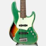 Tsubasa Guitar Workshop The Hopper 5st Alder/R Sherwood Green Metallic/3Tone Sunburst / Multi Layer Heavy Aged