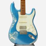 TMG Guitar Co. Dover HSS Blue Paisley & LPB “1P RoastedMaple” Heavy Aging