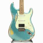 Xotic エキゾチック XSC-2 Ocean Turquoise Over Gold Heavy Aged