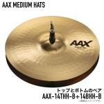 SABIAN セイビアン AAX MEDIUM HATS AAX-14HH-B ペア トップ ボトム セット