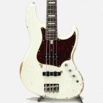 Tsubasa Guitar Workshop The Hopper Alder/R Neck Binding,Block inray Vintage White MH Heavy Aged 国産 エレキベース オーダーモデル 