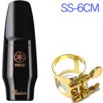 YAMAHA ヤマハ SS-6CM ソプラノサックス マウスピース エボナイト Soprano saxophone custom mouthpiece リガチャー セット A　以下対応不可 北海道 沖縄 離島 代引き