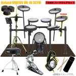 Roland ローランド VQD106 VH-10 3シンバル TAMA シングルペダル VMH-D1