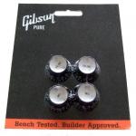 Gibson ( ギブソン ) PRMK-010: Top Hat Style - Black W/ Silver Metal Insert - 2 Volume / 2 Tone