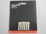 Gibson ギブソン PRBP-010 Bridge Pins Cream (6) アコースティックギターブリッジピン 