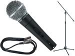 SHURE シュア SM58SE TAMAブラックマイクスタンドSET （XLR-XLR）