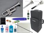 Brasspire Unicorn ブラスパイア ユニコーン  BPTRC-1000S C管 トランペット 銀メッキ 管楽器 Brasspire Unicorn C Trumpet Cトランペット セット A　北海道 沖縄 離島不可
