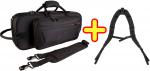 PROTEC プロテック PB-301CT ブラック トランペット セミハード ケース リュック BP-STRAP シングル trumpet case PB301CT セット　北海道 沖縄 離島不可