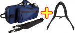 PROTEC プロテック PB-301CT BX ネイビー ブルー トランペット セミハード ケース リュック BP-STRAP シングル trumpet case PB301CTBX blue セット　北海道 沖縄 離島不可