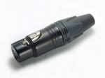 NEUTRIK ノイトリック NC3FXX-B ◆ 3ピン XLR コネクター (メス) 黒
