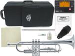 J Michael Jマイケル 3年保証サポート TR-430S トランペット 銀メッキ レッドブラス マウスパイプ 管楽器 B♭ Trumpet セット E　北海道 沖縄 離島 代引き不可