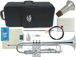 J Michael Jマイケル 3年保証サポート TR-430S トランペット 銀メッキ レッドブラス マウスパイプ 管楽器 B♭ Trumpet セット F　北海道 沖縄 離島 代引き不可