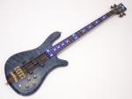 Warwick ワーウィック Custom Shop Streamer Stage I 4st Matching Head Custom/ Bleached Ocean Blue Transparent Satin & Blue LED