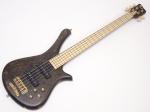Warwick ワーウィック Custom Shop Fortress One 5st Custom Karelian Birch Top / Bleached Nirvana Black Transparent Satin
