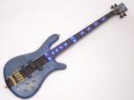 Warwick ワーウィック Custom Shop Streamer Stage I 4st Matching Head Custom/ Bleached Ocean Blue Transparent Satin & Blue LED