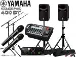 YAMAHA ヤマハ STAGEPAS400BT AKGワイヤレスマイク2本とスタンド2本 スピーカースタンド セット (K306B) 