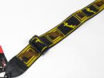 Fender ( フェンダー ) Monogrammed  Strap Black/Yellow/Brown【ストラップ 】