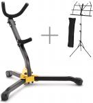 Hercules ハーキュレス DS530BB サックス スタンド MS-1AL アルミ譜面台 セット アルトサックス テナーサックス saxophone stand　北海道 沖縄 離島不可