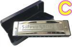 HOHNER ( ホーナー ) シルバースター C調　504/20 Silver Star 10穴 ブルースハープ型 ハーモニカ 初心者 テンホールズ 樹脂ボディ ハープ メジャー blues harmonica
