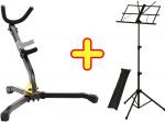 Hercules ハーキュレス DS530BB サックススタンド 譜面台 セット アルトサックス テナーサックス スタンド Alto Tenor saxophone stand　北海道 沖縄 離島不可