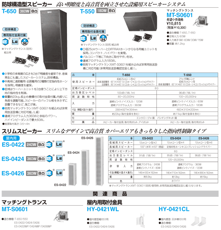 コンパクトスピーカー